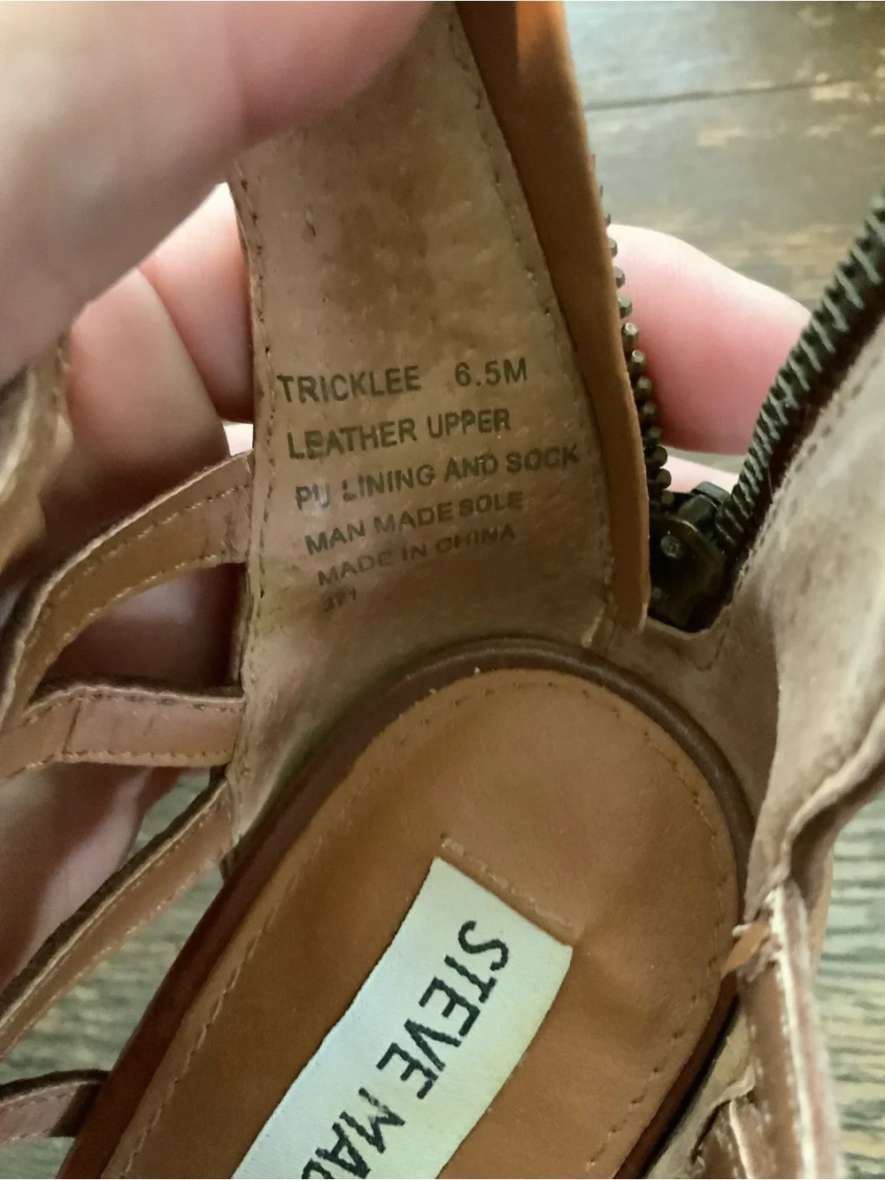 Steve Madden Brown Leather Strappy Wedges 6.5